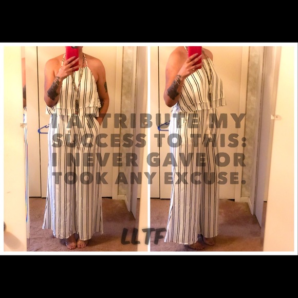 ❤️HP❤️Stripe Print Two Piece Set- EGG SHELL - Picture 2 of 6